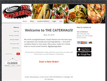 Tablet Screenshot of caterhaus.com